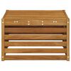 vidaXL Table de jardin Bois d'Acacia Massif Naturel 59 x 59 x 37 cm