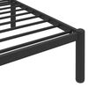 vidaXL Cadre de lit sans matelas noir m&eacute;tal 90x200 cm