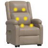 vidaXL Fauteuil de massage Cappuccino Similicuir