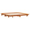vidaXL Cadre de lit sans matelas cire marron 180x200cm bois pin massif