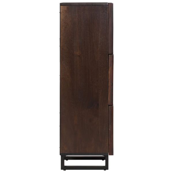 vidaXL Buffet marron 40x34x110 cm bois massif de manguier