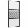 vidaXL Porte en verre 102,5 x 2 x 205 cm Aluminium Noir