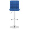 vidaXL Tabouret de bar Bleu Tissu