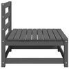 vidaXL Canap&eacute;s centraux de jardin 2 pcs gris bois de pin massif