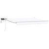 vidaXL Store r&eacute;tractable manuel avec LEDs Blanc 2,5 x 2 m