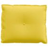 vidaXL Coussin de Dos Jaune clair 60 x 19 x 50 cm tissu