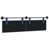 vidaXL T&ecirc;te de lit suspendue Bleu police 190 x 55 x 7 cm Velours
