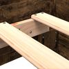 vidaXL Cadre de lit sans matelas ch&ecirc;ne fum&eacute; 90x190cm bois d'ing&eacute;nierie