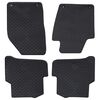 vidaXL Tapis de voiture 4 pcs Noir suitable for FABIA III 2014-2022
