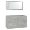 vidaXL Ensemble de meubles de salle de bain 3 pcs Gris b&eacute;ton