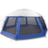 vidaXL Tente de piscine moustiquaire amovible parois maille bleu azur