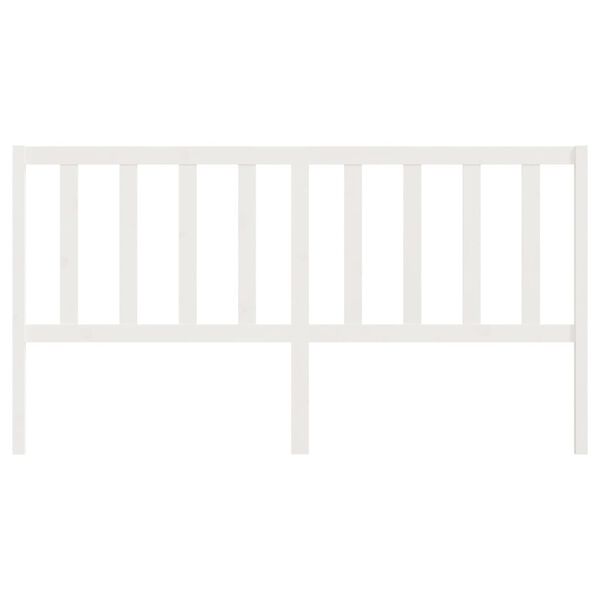 vidaXL Tête de lit Blanc 186x4x100 cm Bois massif de pin