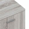 vidaXL Meuble TV sonoma gris 120x34x37 cm bois d'ing&eacute;nierie