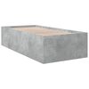 vidaXL Cadre de lit sans matelas gris b&eacute;ton 90x190 cm