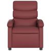 vidaXL Fauteuil inclinable &eacute;lectrique Rouge bordeaux Similicuir