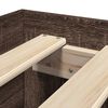vidaXL Cadre de lit sans matelas ch&ecirc;ne marron 100x200 cm