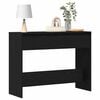 vidaXL Table console Ch&ecirc;ne noir 100 x 35 x 76,5 cm Bois d'ing&eacute;nierie