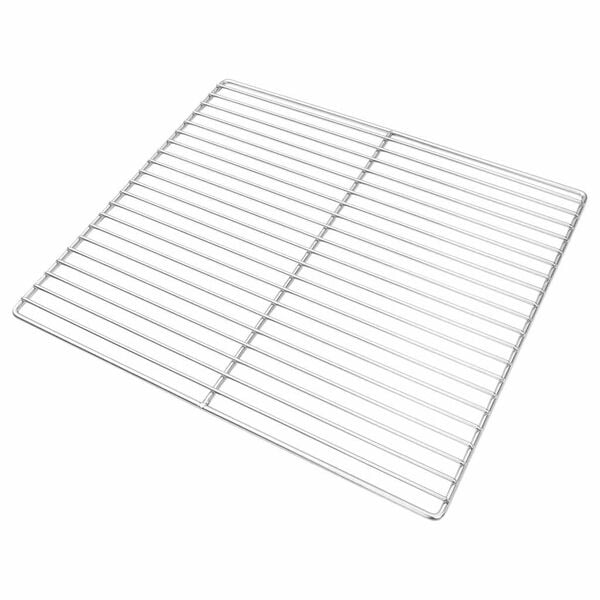 vidaXL Grille de barbecue Argent 45 x 40 cm Acier inoxydable