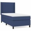 vidaXL Sommier &agrave; lattes de lit avec matelas Bleu 90x200 cm Tissu