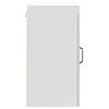 vidaXL Armoire murale de cuisine Lucca blanc brillant bois ing&eacute;nierie