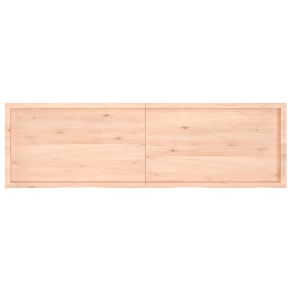 vidaXL Étagère murale 200x60x(2-4) cm bois de chêne massif non traité