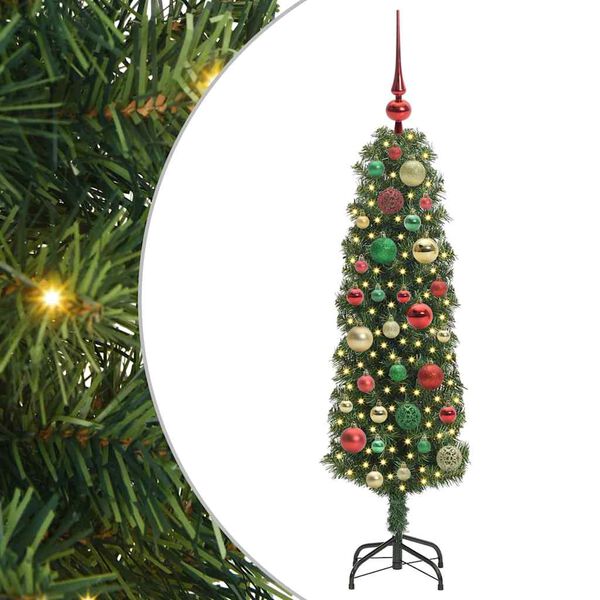 vidaXL Sapin de No&euml;l artificiel Vert 120 cm PVC et acier et plastique