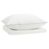 vidaXL Ensemble de couette 90 % en duvet d&rsquo;oie FULDA 2 pcs &Eacute;t&eacute; 100 GSM