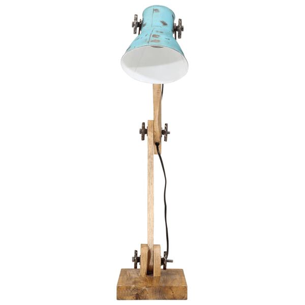 vidaXL Lampe de bureau 25 W bleu d&eacute;lav&eacute; 23x18x96 cm E27