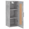 vidaXL Armoire murale gris b&eacute;ton 34,5x34x90 cm bois d'ing&eacute;nierie