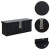 vidaXL Bo&icirc;te en aluminium 485x140x200 mm Noir