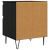 vidaXL Armoire de lit Ch&ecirc;ne noir 40 x 35 x 50 cm Bois d'ing&eacute;nierie