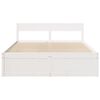 vidaXL Cadre de lit sans matelas blanc 140x200 cm bois de pin massif