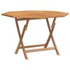 vidaXL Table pliable de jardin 110x110x75 cm bois massif de teck