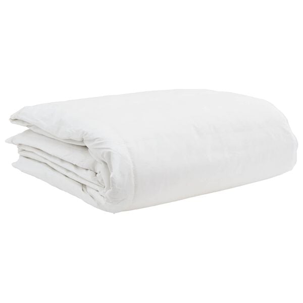 vidaXL Ensemble de Duvet avec oreiller 3 pcs Blanc Plume de canard