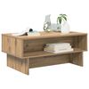 vidaXL Table basse Ch&ecirc;ne artisanal 80 x 46 x 35 cm Bois d'ing&eacute;nierie