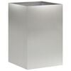 vidaXL Cache-pot de jardin Argent&eacute; 40 x 40 x 60 cm Acier inoxydable