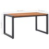 vidaXL Table de jardin aux pieds en U 160x80x75cm Bois d'acacia massif