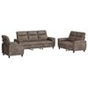 vidaXL Ensemble de Canap&eacute;s 3 pcs Gris clair Simili daim