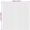 vidaXL Tapis rectangulaire naturel 100x100 cm bambou