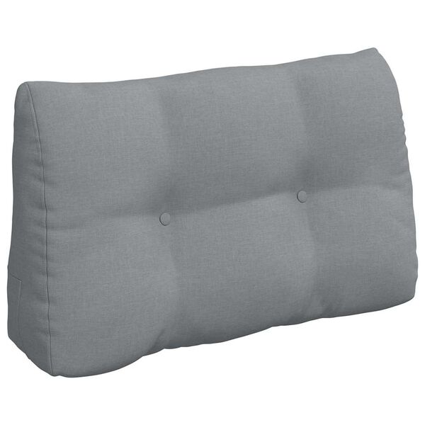 vidaXL Coussin de Dos Gris clair 80 x 24 x 50 cm tissu