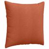 vidaXL Coussins de canapé 2 pcs Rouge orange 60 x 60 cm