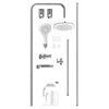 EISL Ensemble de douche DUSCHTRAUM chrome et blanc