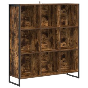 vidaXL Biblioth&egrave;que Ch&ecirc;ne Fum&eacute; 99,5 x 30 x 108 cm Bois d'ing&eacute;nierie