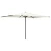 vidaXL Parasol de jardin 200 x 300 cm Polyester Rectangulaire Cr&egrave;me