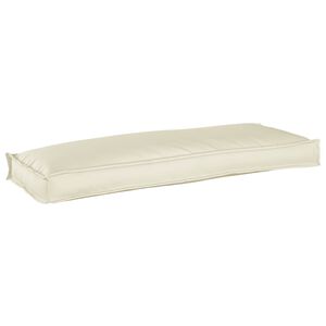 vidaXL Coussin Cr&egrave;me 110 x 40 x 8 cm Tissu Oxford