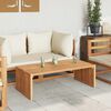 vidaXL Table d'appoint de jardin Marron 110 x 55 x 35.5 cm