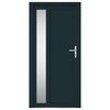 vidaXL Porte d'entr&eacute;e anthracite 98x200 cm PVC