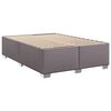 vidaXL Sommier &agrave; lattes de lit avec matelas Gris 140x190 cm Similicuir