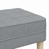 vidaXL banc Gris clair 113 x 57 x 39 cm tissu