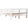 vidaXL Cadre de lit avec t&ecirc;te de lit sans matelas blanc 140x190 cm